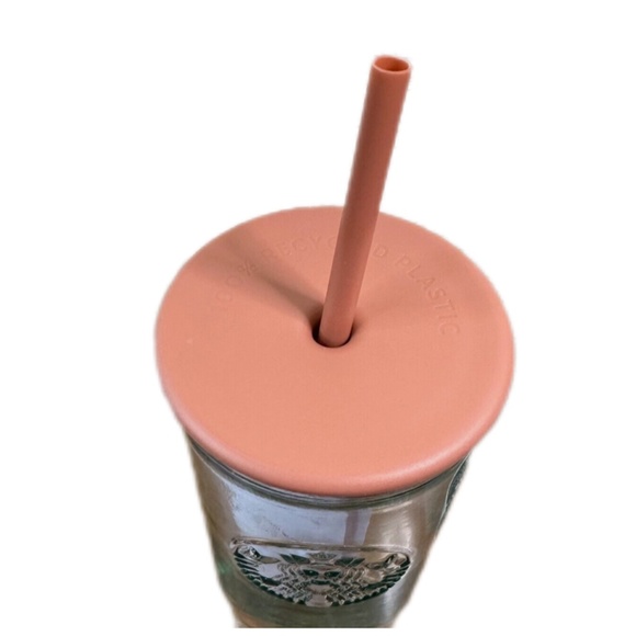 New 2024 Starbucks Recycled Triangle Glass Cold Cup 16 oz Grande - Picture 3 of 3